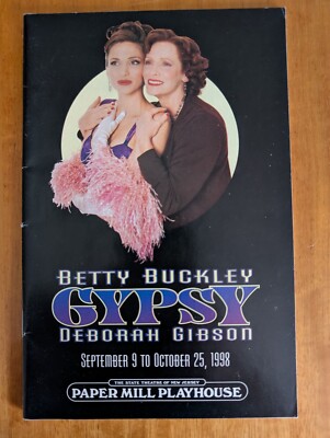 Betty Buckley ''GYPSY'' Playbill/Program 1998 Deborah Gibson Broadway Musical