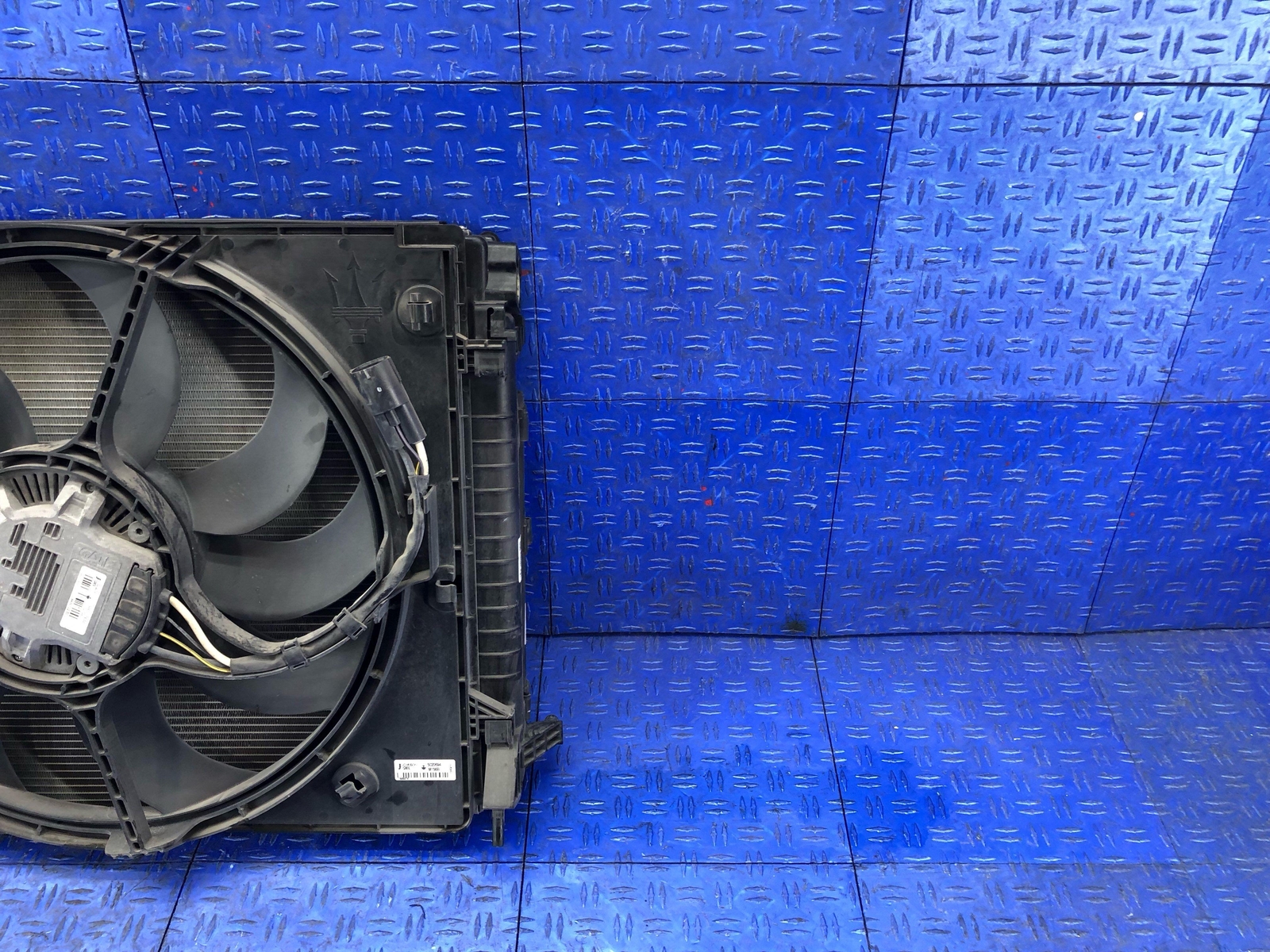 2014 2017 MASERATI QUATTROPORTE 3.0L MAIN & AUXILIARY RADIATOR CONDENSER FAN SET