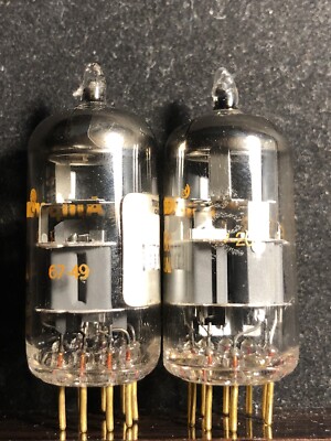 Amperex 7308 E88CC E188CC ECC88 6DJ8 6922 O getter Gold pins USA