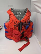 Swimways Marvel comics Spider-Man child Swim vest Coast Guard approved 35-55 LBS