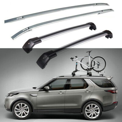 2PC Roof Rails +2PC Cross Bars Fit For Land Rover Discovery Sport L550 2015-2025