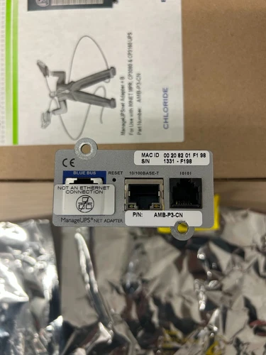 Chloride connectivity solutions ManageUPS Net adapter AMB-P3-CN industrial