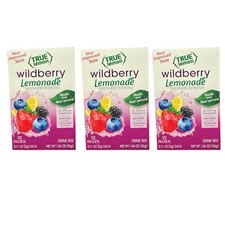 True Lemon Wild Berry Lemonade Drink Mix Singles To Go Lot of 3