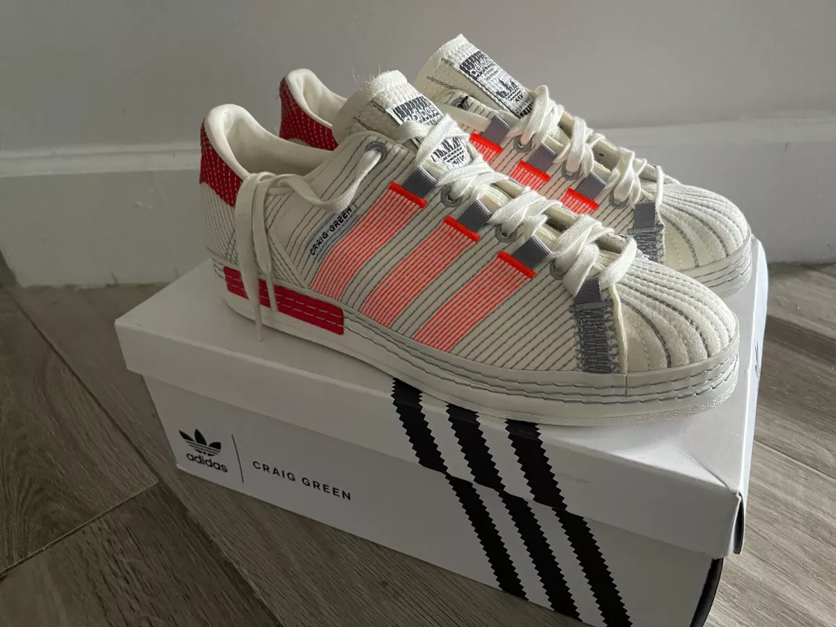 adidas superstar off white green