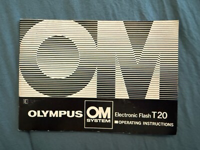 Olympus T20 Electronic Flash Operating Instructions Manual OM System