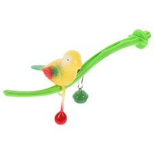 1 Set Bird Perch Toy Cage Stand Parakeets Toy with Simulation Funny Bird Toy