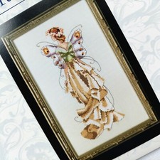 Lilly Cross Stitch Chart and Embellishment Pack by Nora Corbett NC110