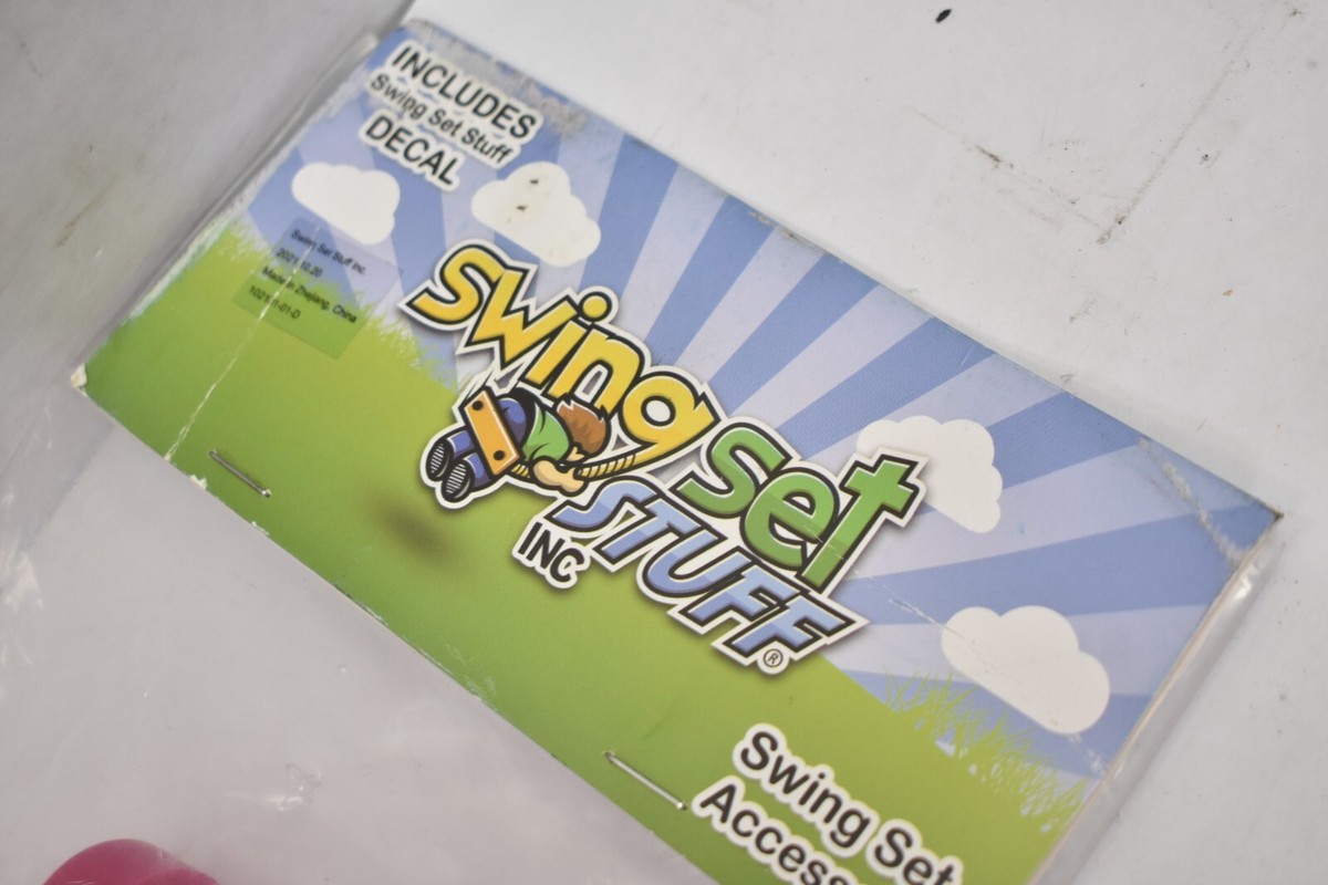 Swing Set Pink Accessories Stuff Residential Belt Seat With SSS Logo  Sticker Playground Accessory Blue Pink Rock Climbing Outdoor Playset, image size:1200x800