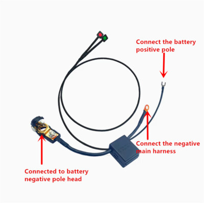 Universal Button Control Car Battery Disconnect Cut Off Isolator Master Switch