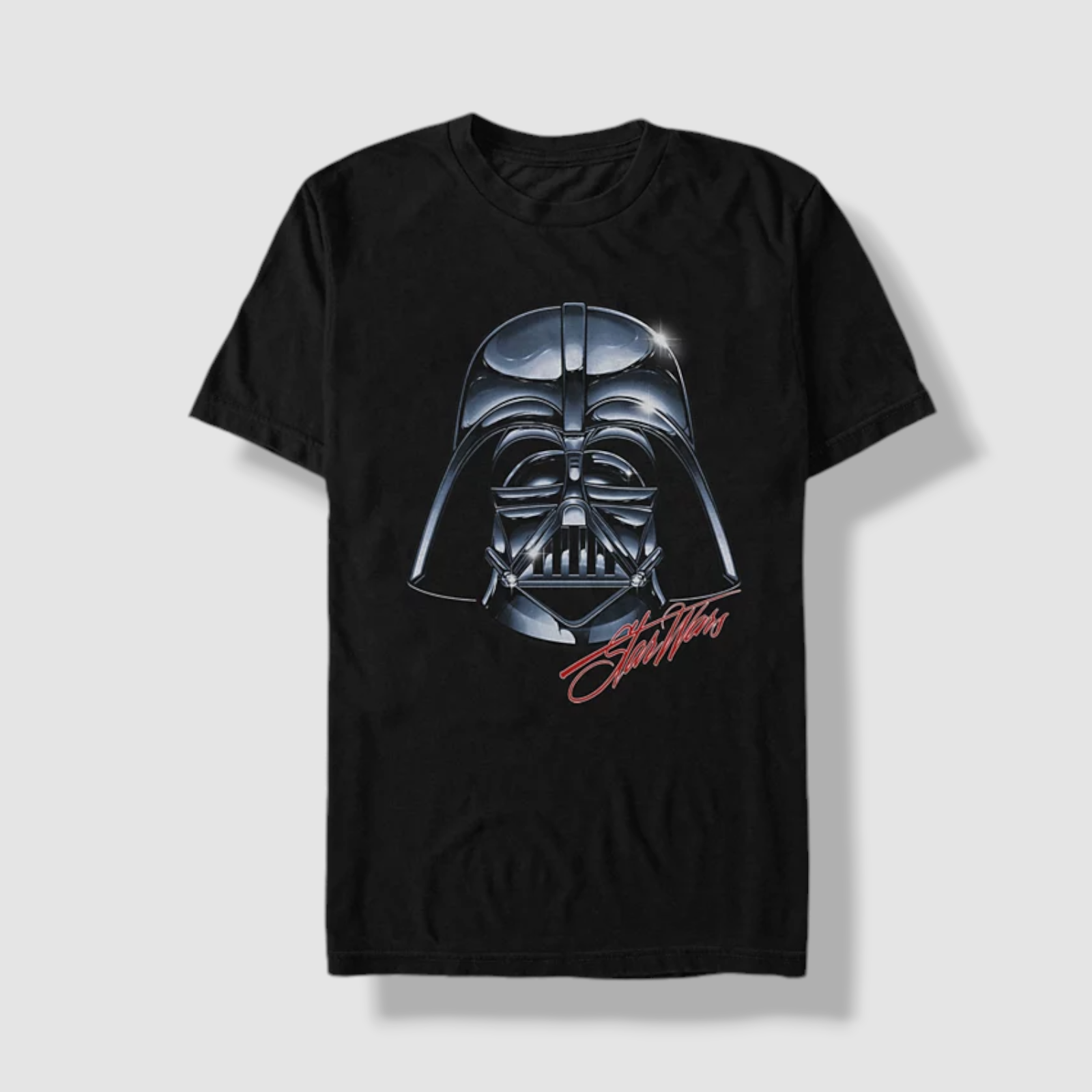 Star Wars Darth Vader Helmet Graphic Men's Black T-Shirt Size L