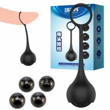 4Pcs Men Set Ball Trainer Weight Hanger Stretcher Penis Extender Chastity Devic