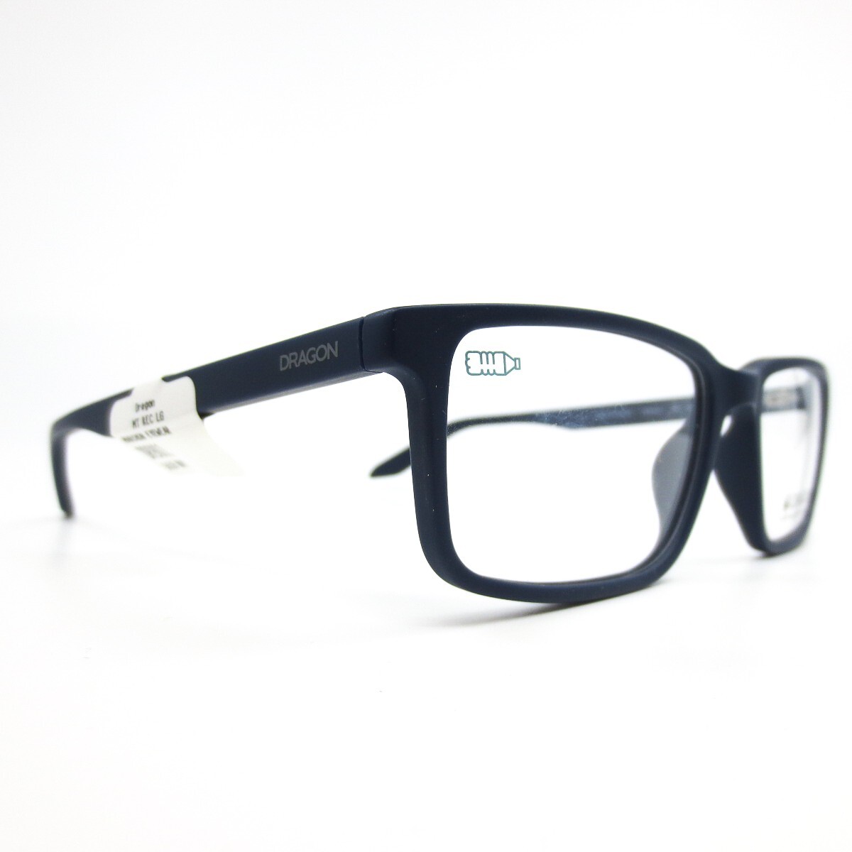 DRAGON DR9001 410 NAVY DESIGNER EYEGLASSES 56-18-150 Dragon Eyeglasses Frames DR9001 410 Matte Navy Blue  main image 2
