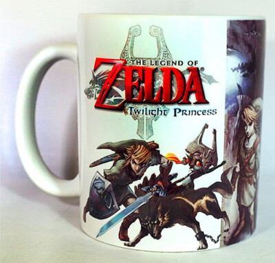 The Legend of Zelda Twilight Princess - Coffee MUG / CUP - Art - Link Ocarina 3d