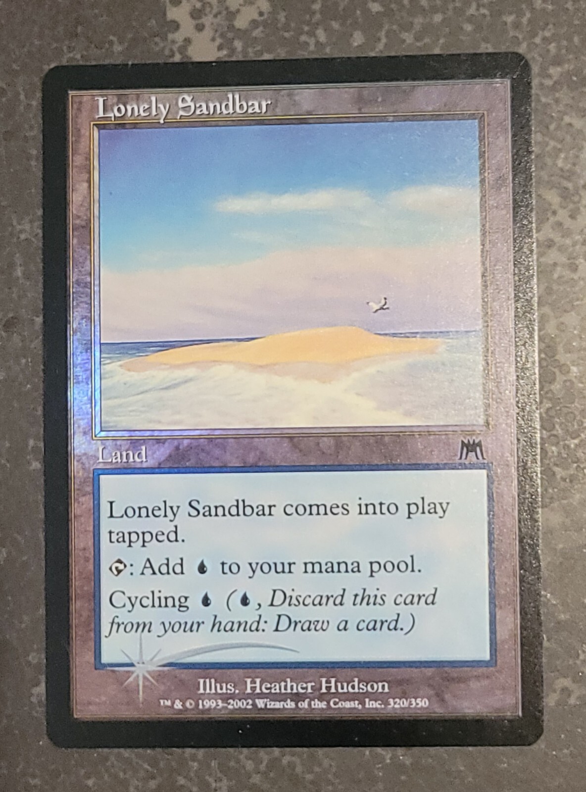 Lonely Sandbar 320 MTG FOIL Onslaught Magic the Gathering 2002 NM #1