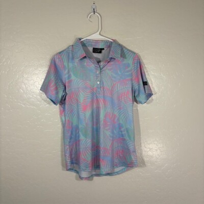Sunday Swagger Golf Polo Shirt Womens Small Colorful Bold Athletic Stretch 