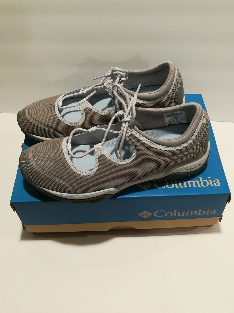 Columbia Gray Lace Up Athletic Shoes | Size 9 Columbia Womens Size 9 Flat Lace Up Athletic Shoes Grey Sea  main image 2