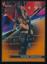 Raquel Gonzalez Rodriguez 2021 Topps Finest WWE Orange Refractor 10/25