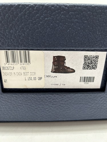 Dior Nylon Waterproof Snow Boot Brown Oblique BRAND NEW - Picture 7 of 8