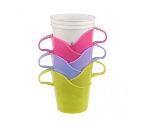 6Pcs Paper Cup Holder 6.5oz Instant Coffee Hot & Cold Drink Office Made ...