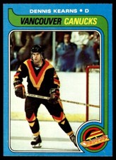 1979-80 Topps Hockey Card Dennis Kearns Vancouver Canucks #76 NM