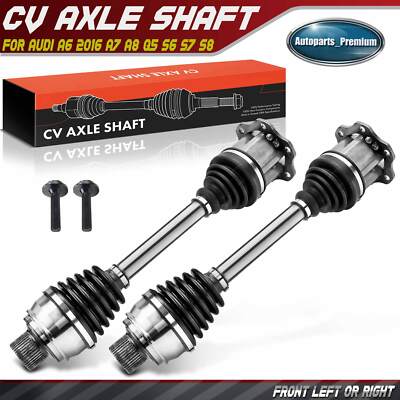 2 CV Axle Shaft Assembly for Audi S6 S7 S8 13-18 A6  A7 A8 Q5 Front Left & Right