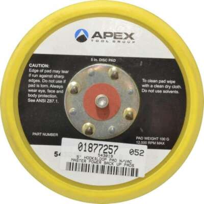 Cleco 543019 Disc Backing Pad: Hook & Loop 5/16-24 Thread, 13,000 Max RPM
