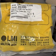 MILTON ROY , LMI , 36390 , BLEED 4-FUNCTION VALVE , SURPLUS