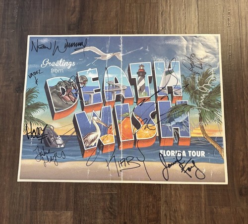 Deathwish Skate Florida Tour 24 x 18 Poster SIGNED BY ALL MEMBERS Jamie Foy SOTY - Picture 2 of 14