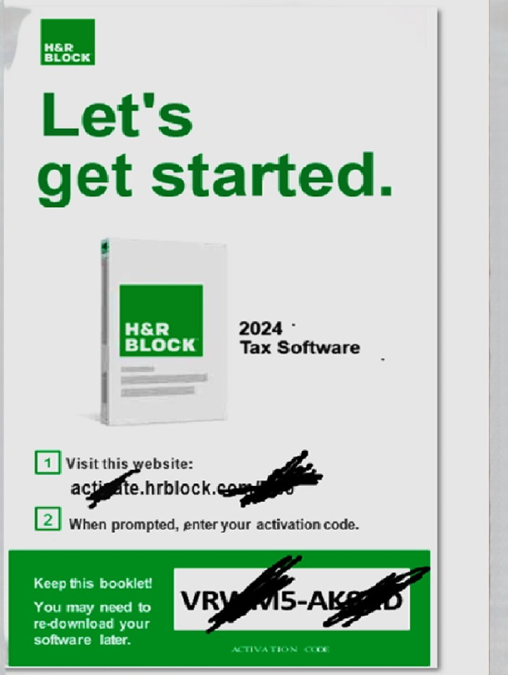 H r block tax software premium 2024 5 free fed efile 24 support ebay
