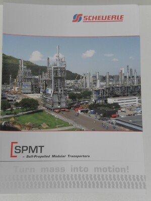 Scheuerle SPMT Self Propelled Modular Transporter Brochure English (Bauma 84)