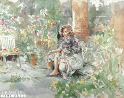 Model Life Pose Kunstdruck The Gardners Corner von Gordon King .ausverkaufte Ausgabe