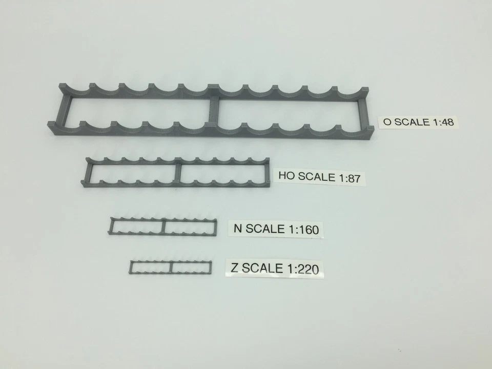 Wheel Car Rack for Flat Car or Gondola - Z Scale - 1:220 - RACK ONLY - SEE DESC! - Image 4 of 4