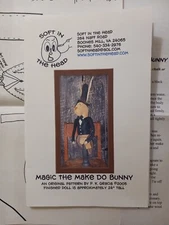 Primitive Style Bunny Rabbit Make Do Sewing Pattern ONLY Uncut
