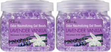 Odor Eliminator Gel Beads - 12 Oz, Pack of 2 - Air Freshener Made with Essential