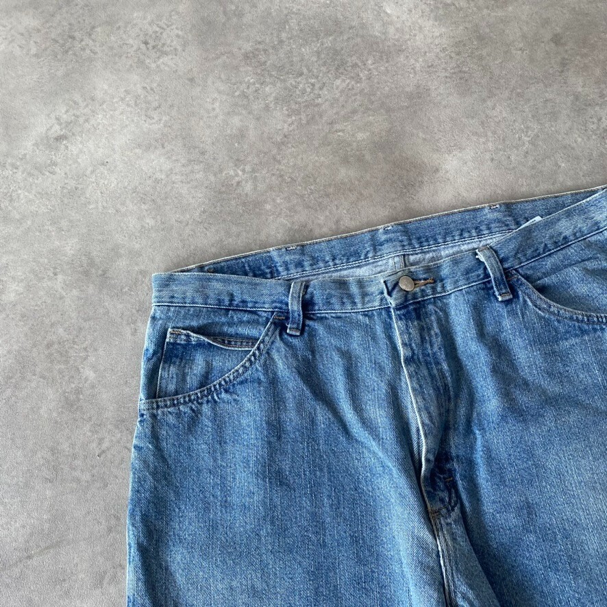 Wrangler Shorts Denim Mens 38" Baggy Denim Carpenter Vintage Jorts, Blue image 3