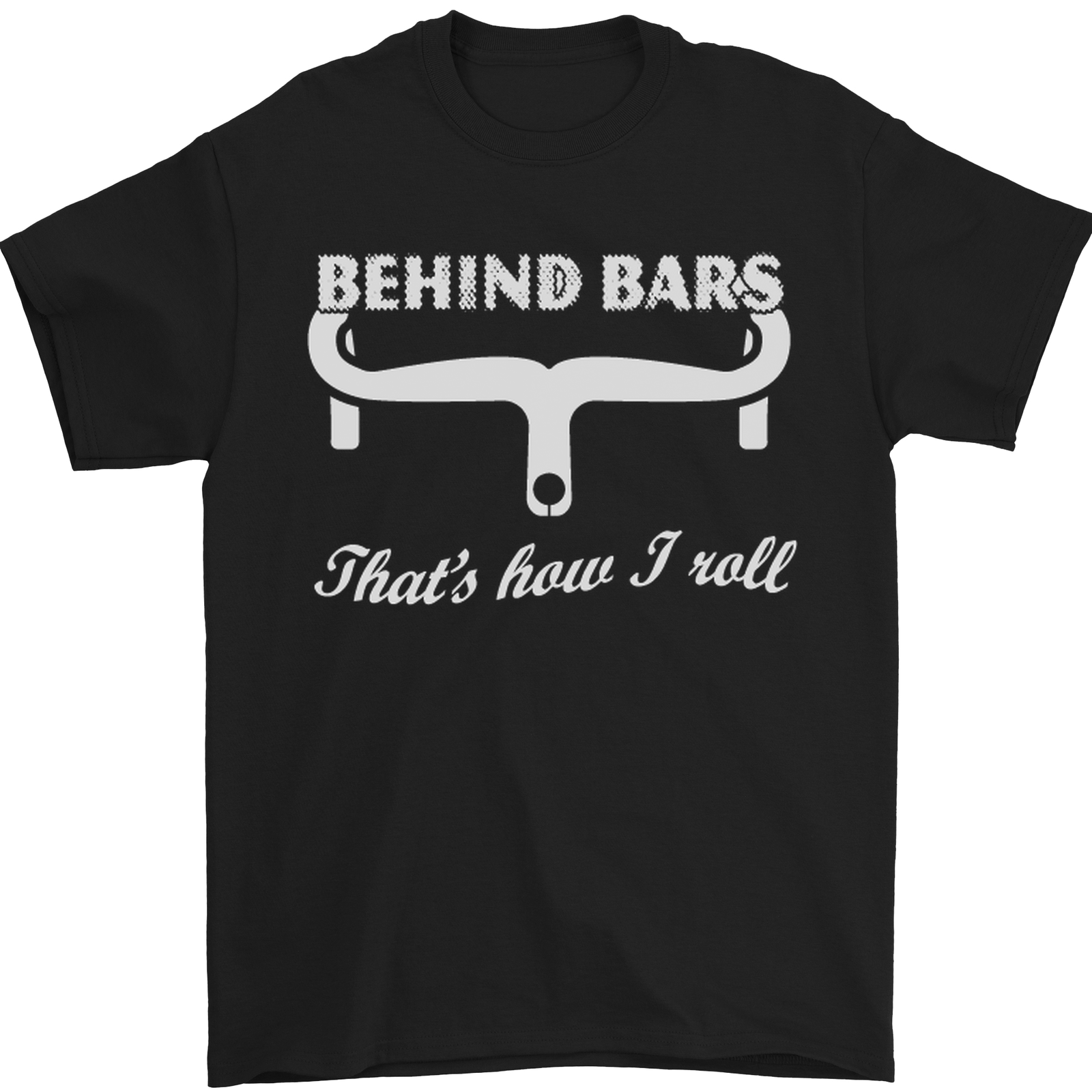 Behind Bars That’s How I Roll Cycling Bike Men’s Cotton T-Shirt