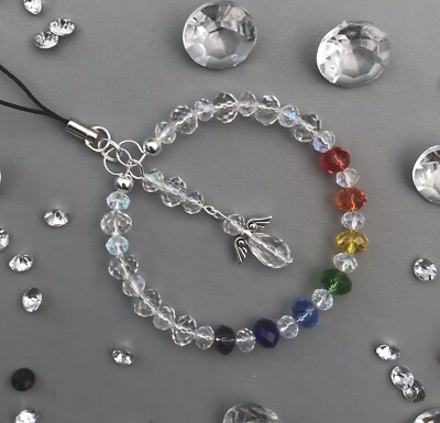 Chakra Farben Kristall Hängedeko Weihnachtsbaum  Sonnenfänger Regenbogenmacher