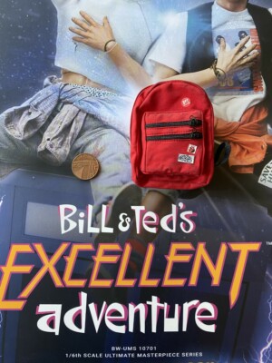 Blitzway Bill & Ted Excellent Adventure DX roter Rucksack lose Maßstab 1:6