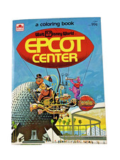 1983 Epcot Center Golden Book Coloring Book Walt Disney World New Unused
