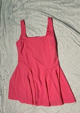 Women’s Pink Sleeveless Short Flowing Dress