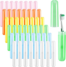 HOFASON 48PCS Large Travel Toothbrush Case Holder, Toothbrush Holders Bulk, Kids