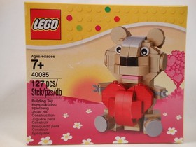 LEGO Holiday Valentine Teddy Bear 40085 Complete w/Box & Instructions
