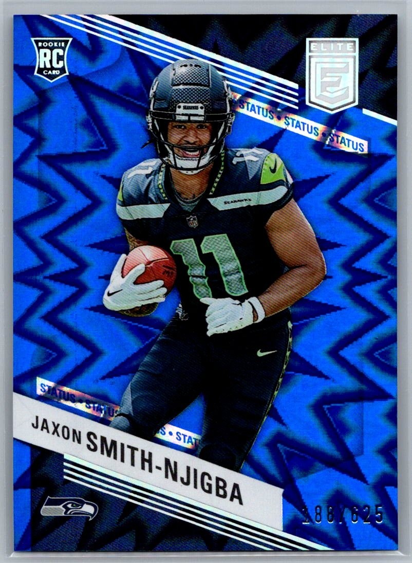 Jaxon Smith-Njigba /625 2023 Panini Donruss Elite Rookie RC Blue Status Seahawks
