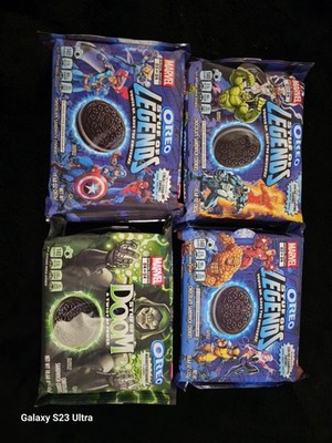 Marvel 4 package set Oreo Stuf of Legends 01+02+ 03+ Stuf of Doom 04