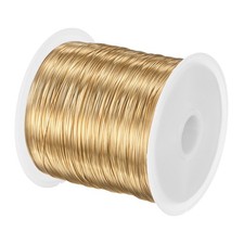 0.3mmx100m Jewelry Wire, 28 Gauge 328FT Craft Wire Copper Wire, Light Gold
