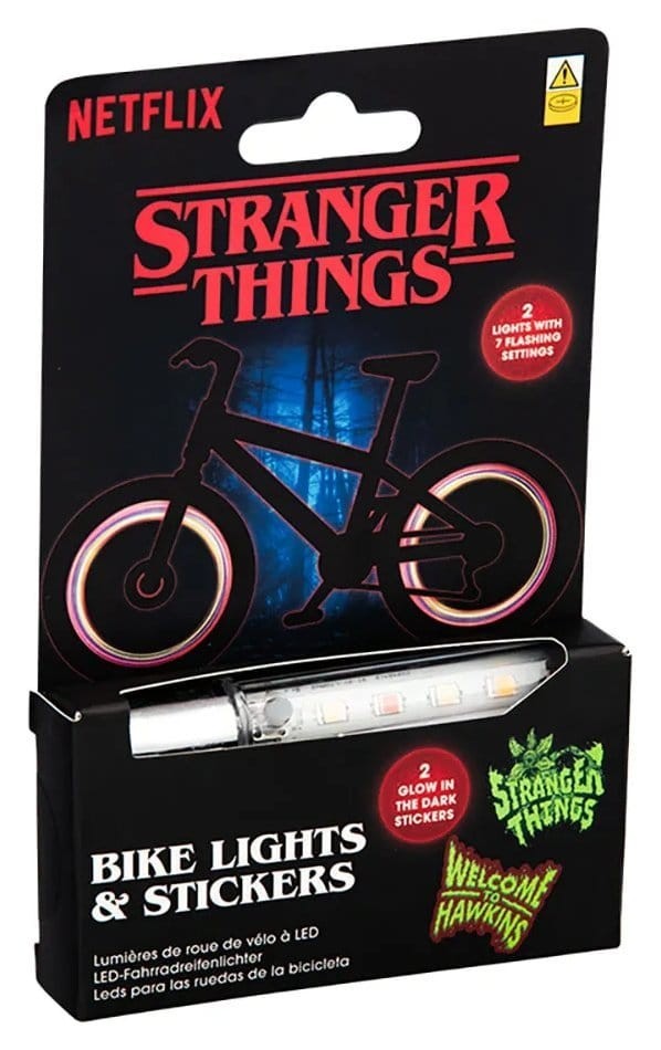 Feu de vélo LED Stranger Things 5 Paladone lumière de sécurité et sticker