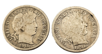 USA Barber Dime - 1892-1911 Type (4,79g) - 90% Silber