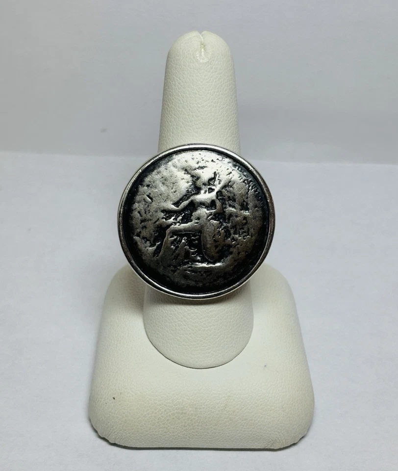 Silpada Sterling 925 Silver Roman Coin Ring R1901 Sz 9 - Image 4 of 4
