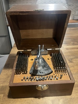 Vintage C&E Marshall Watchmakers Tri-Duty Staking Set Tool 