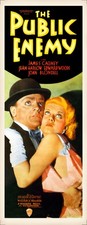THE PUBLIC ENEMY (1931) restored 14"x36" insert classic gangster movie poster!
